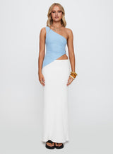 Machiatto One Shoulder Top Blue