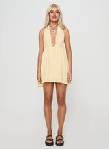 Saddler Mini Dress Lemon
