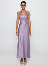 Rousseau Halter Maxi Dress Mauve