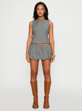 More My Jam Bubble Hem Set Black / White