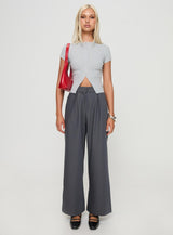 Suzu Knit Top Grey