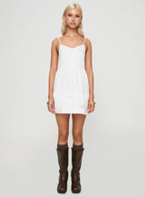 Zorion Mini Dress White