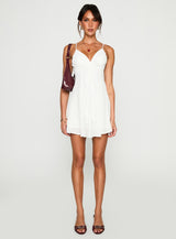 Moon Quartz Mini Dress White