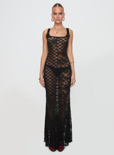Zhara Lace Dress Black