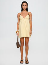 Melanea Mini Dress Yellow