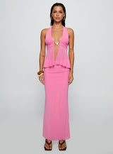 De Angelo Maxi Skirt Pink