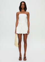 Archetype Strapless Mini Dress White