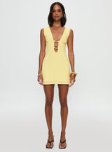 Steward Mini Dress Lemon