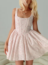 Bridgitte Corset Mini Dress Floral