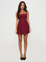 Xanthus Mini Dress Red Petite