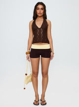 Cruizer Halter Top Chocolate