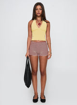 Whimsy Halter Top Lemon