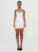 Emilee Mini Dress White