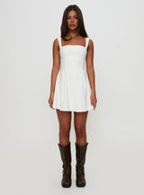Xanthus Mini Dress White