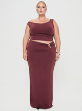 Whiley Maxi Skirt Mauve Curve