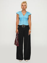 Indulgence Corset Top Blue