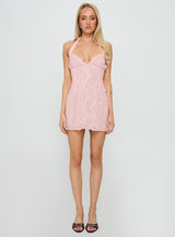 Aspyn Halter Mini Dress Pink