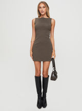 Zimmie Mini Dress Charcoal