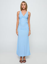 Mesmerise Halter Maxi Dress Blue