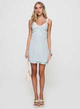 Supernatural Mini Dress Light Blue