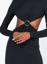Hunter Midi Dress Black