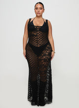Zhara Lace Dress Black Curve