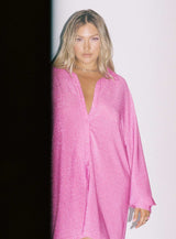 Evolving Shirt Dress Pink