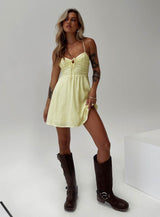 Tassos Mini Dress Lemon