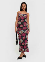 Auley Maxi Dress Multi / Red Floral