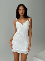 Zenaida Mini Dress White