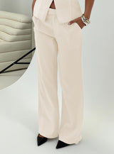 Irresistible Wide Leg Pant Cream Petite