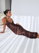Angels Only Maxi Dress Chocolate
