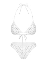 Jenner Triangle Bikini Top White / Black