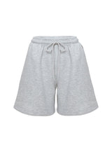 Dream Fleece Longline Shorts Grey Marle