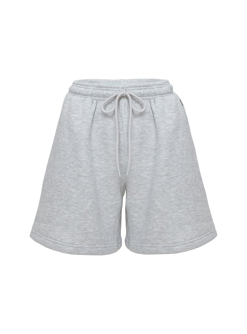 Dream Fleece Longline Shorts Grey Marle