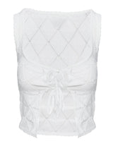 Giulia Knit Top White