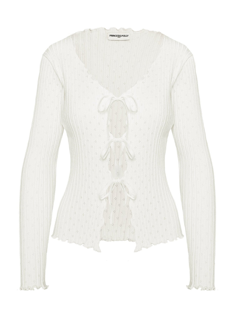 Girl Gone Wild Long Sleeve Top White