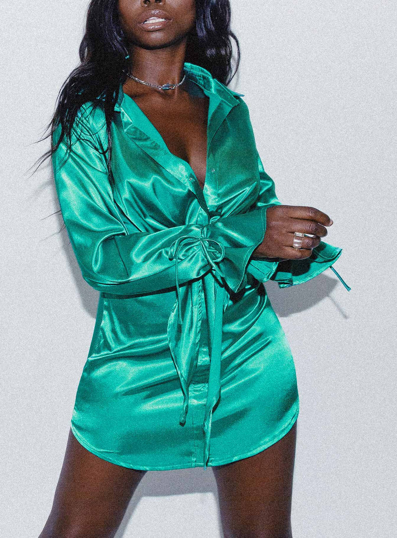 Liberty Mini Dress Green