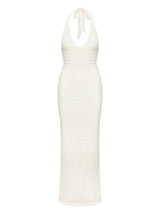 Lolanie Halter Maxi Dress White