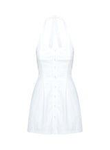 Mallorie Halter Mini Dress White