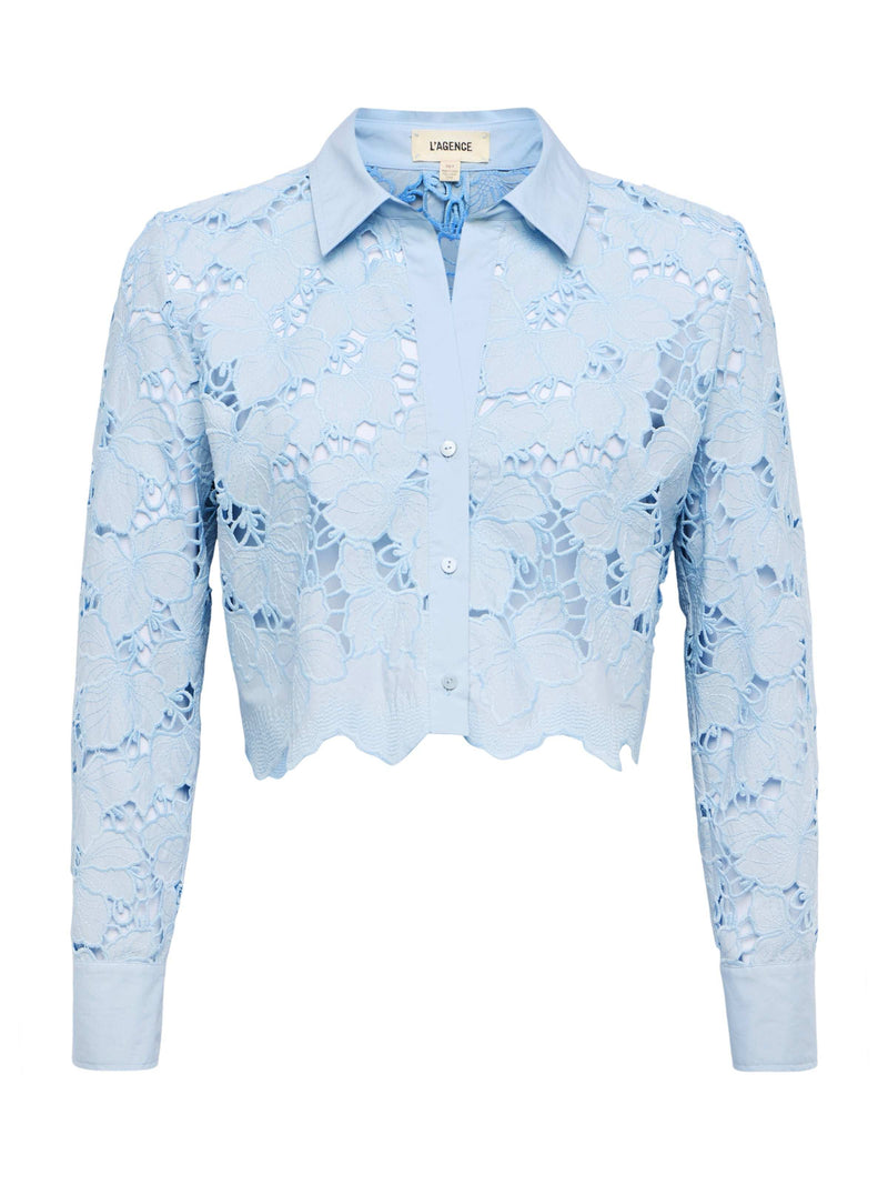 Seychelle Cropped Lace Blouse