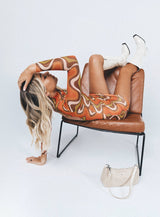 Orion Long Sleeve Mini Dress Orange Multi