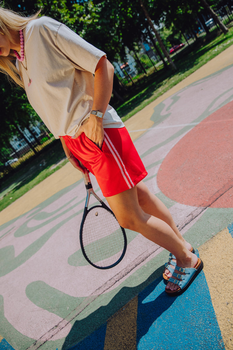 Stripe Short - Rood