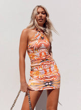 Viviana Mini Dress Orange