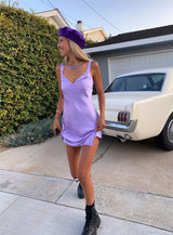 Star Shining Mini Dress Purple